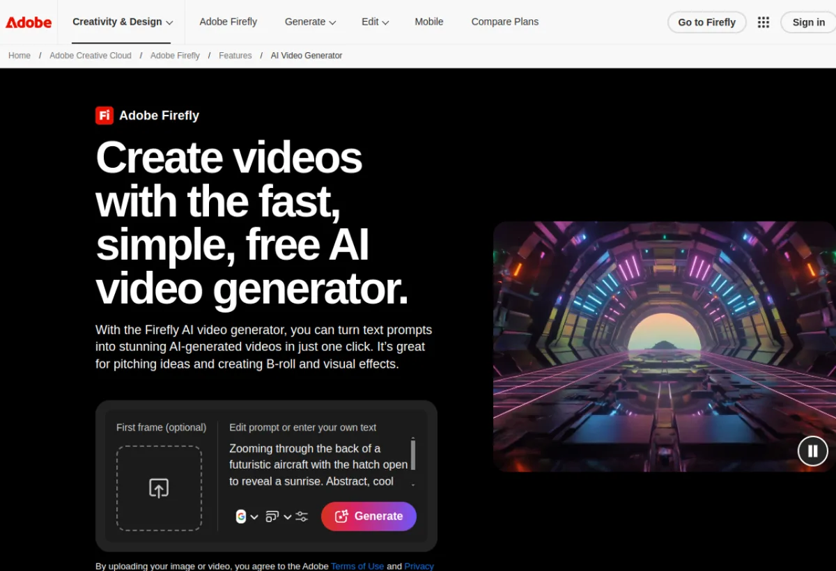 Adobe Firefly Video apercu 2026