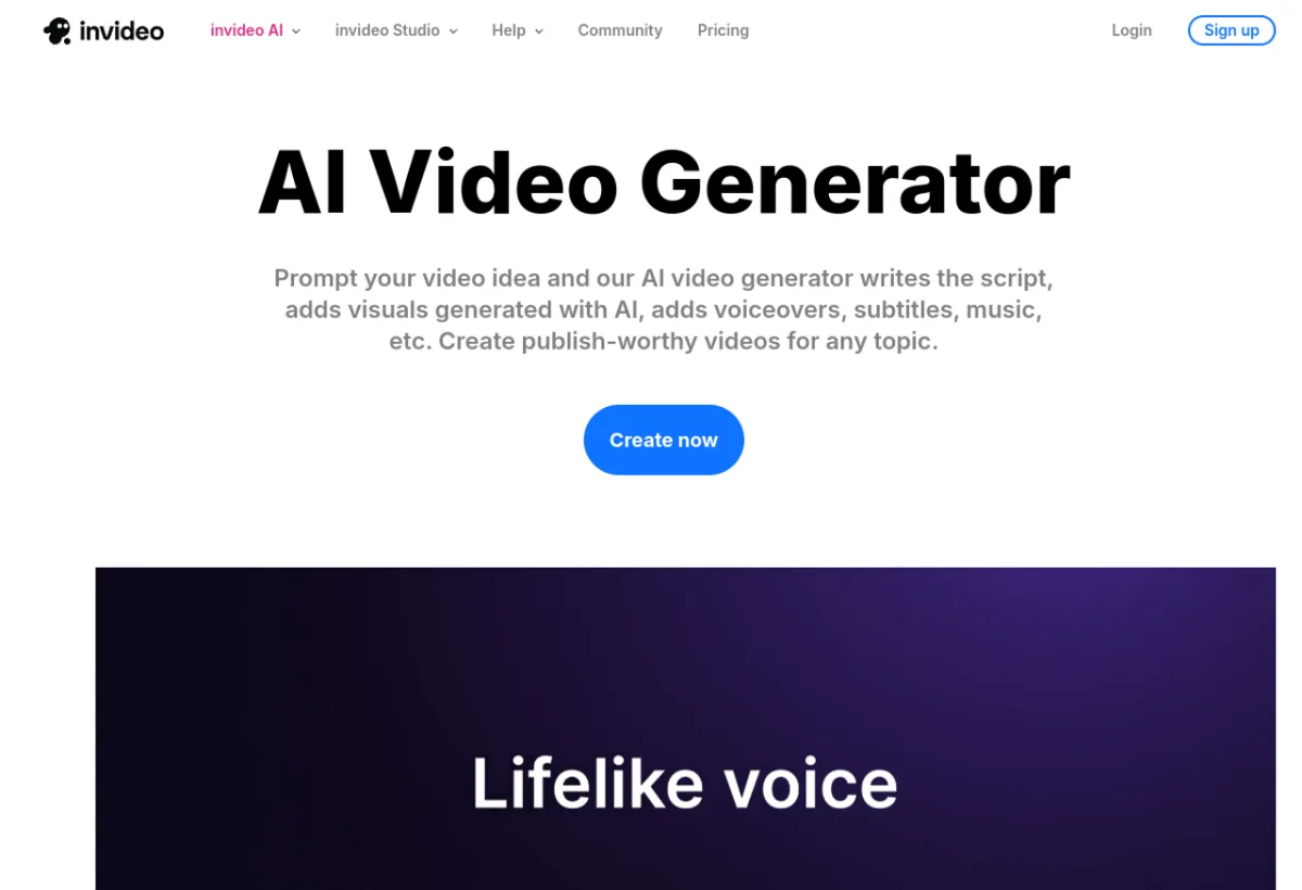 InVideo AI apercu 2026