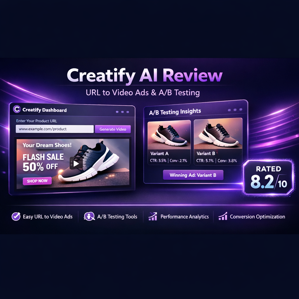 Creatify avis 2026 test complet pub vidéo IA
